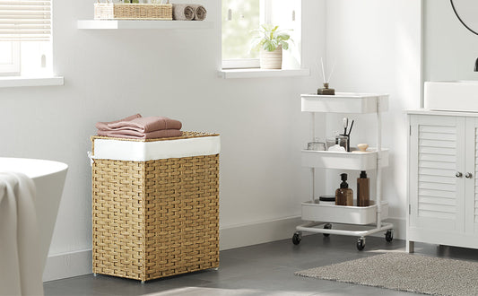 panier a linge en osier