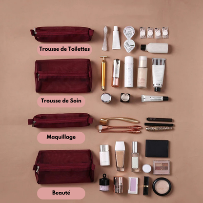 Trousse de maquillage 4 en 1 | Élégance Nomade
