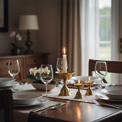 Bougeoir table de fêtes Joy