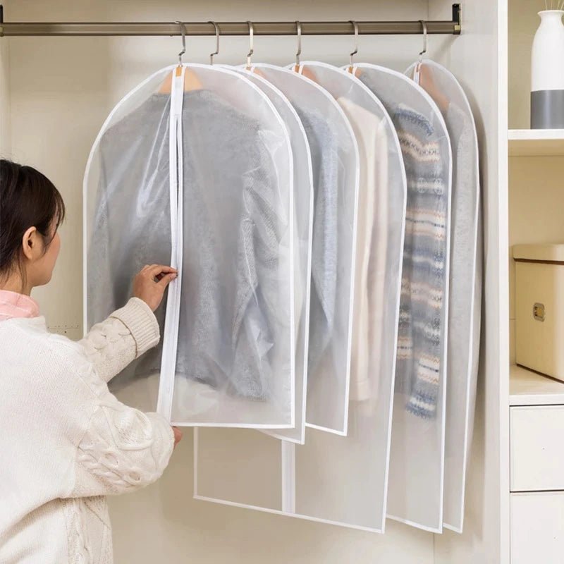 Clothes Hanging Dust cover wedding Dress Cover Suit Coat Storage Bag Garment bags Organizer Wardrobe Hanging Clothing Organizers - Home-shopping