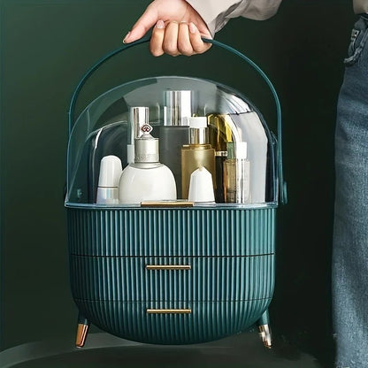 Grand Organisateur Rétro Chic pour maquillage et Cosmétiques | MagicSpace™ - Home-shopping