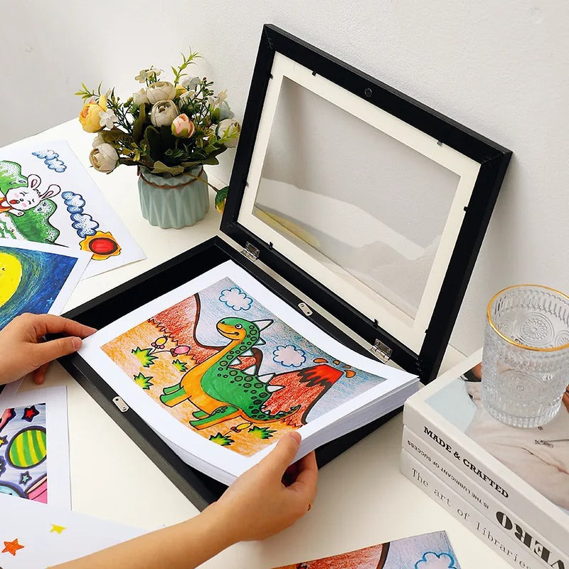 Cadre magnétique format A4 de 50 dessins  | ArtKids™