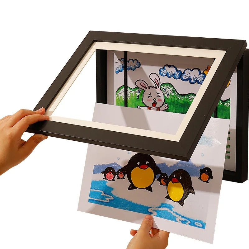 Cadre magnétique format A4 de 50 dessins  | ArtKids™