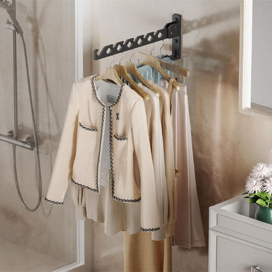 linge vetements etendoir mural retractable spacesaver