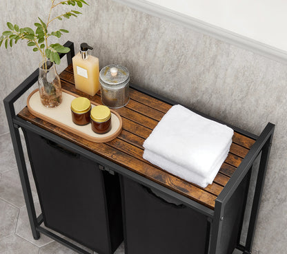 panier a linge 2 compartiment-smart indus