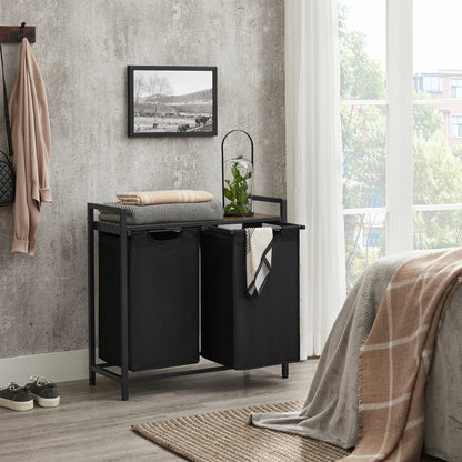 panier a linge 2 compartiment-design industriel smart indus