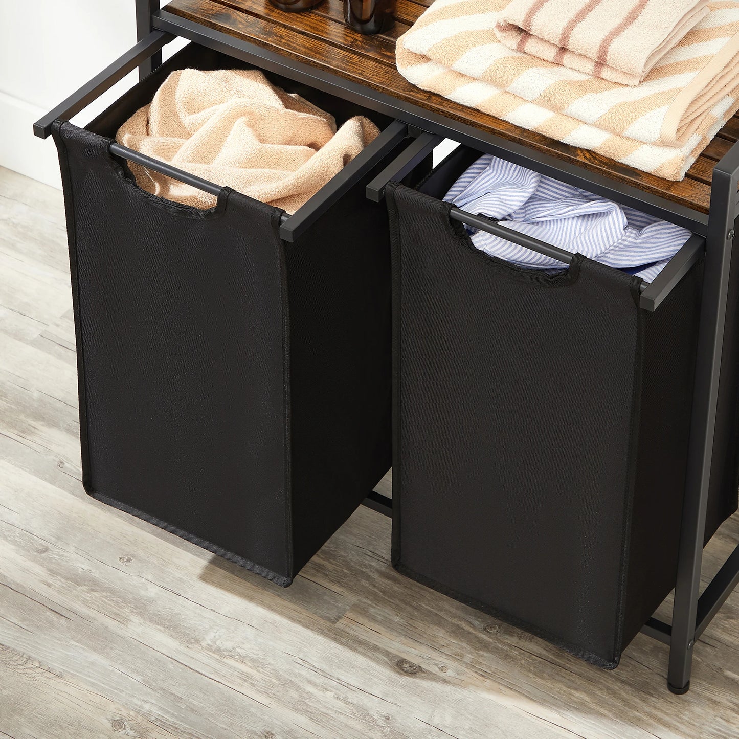 panier a linge 2 compartiment-Duosmart indus