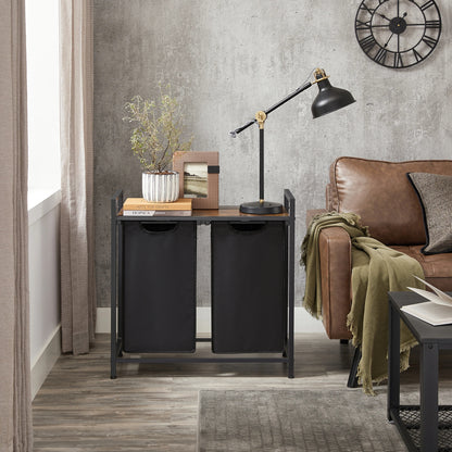 panier a linge 2 compartiment fonctionnel smart indus