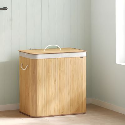 PANIER A LINGE 2 COMPARTIMENT | BambooFlex 120L
