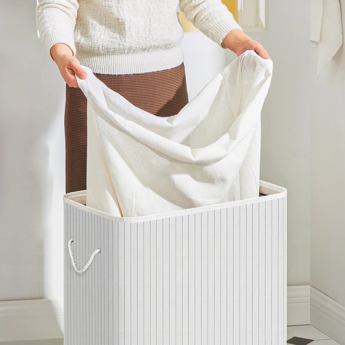 PANIER A LINGE 2 COMPARTIMENT | OrganiFlex 100L