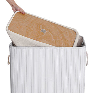 PANIER A LINGE 2 COMPARTIMENT | BambooFlex 120L