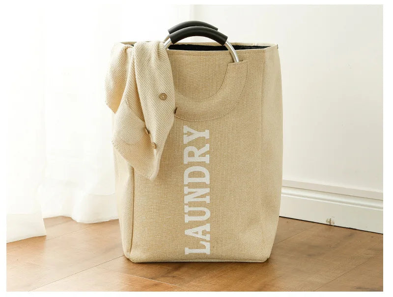 panier a linge beige prenium tall landry
