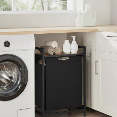 panier a linge 1 compartiment robuste compact smart design