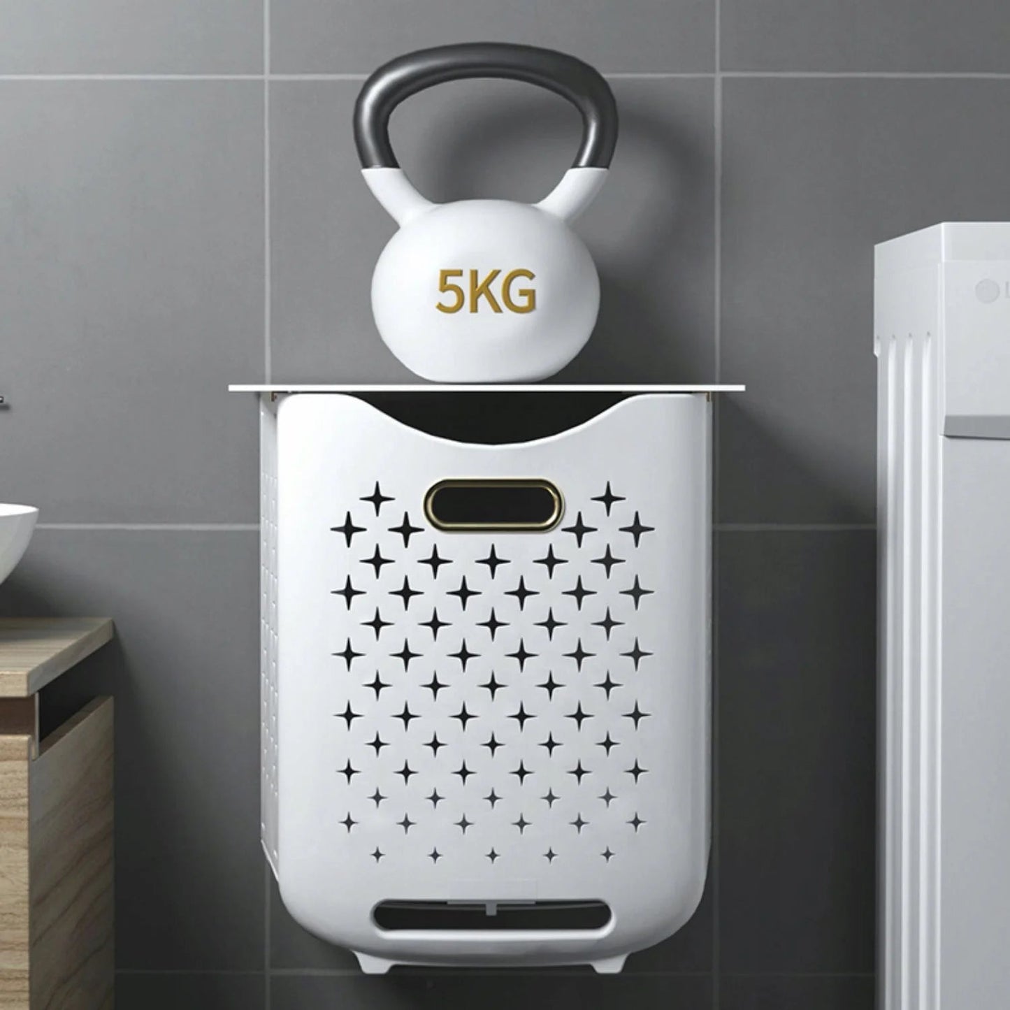 PANIER A LINGE PLIABLE Compact Ultra - Plat | Smarty - Home - shopping