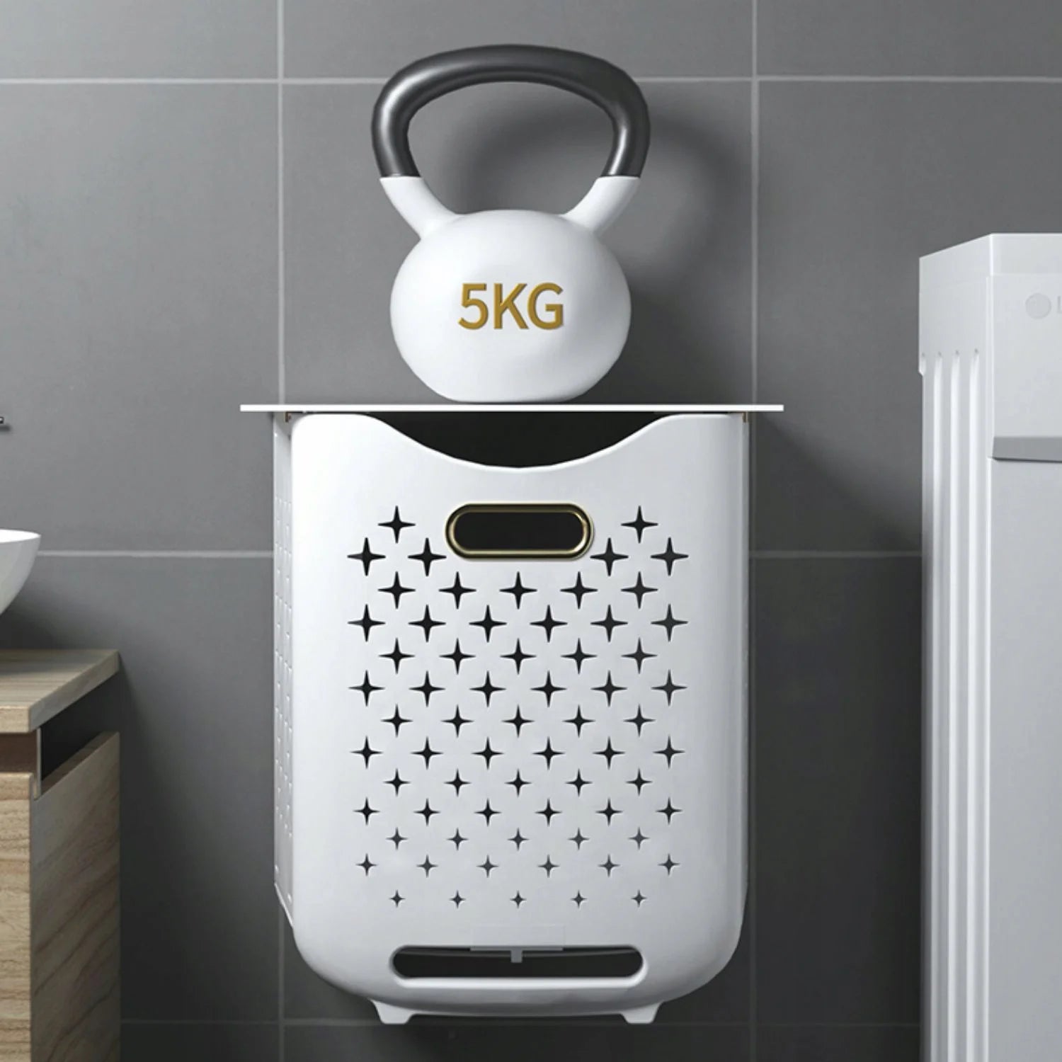 PANIER A LINGE PLIABLE Compact Ultra - Plat | Smarty - Home - shopping