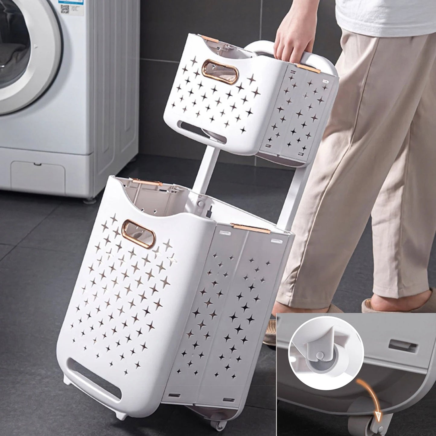 PANIER A LINGE PLIABLE Compact Ultra - Plat | Smarty - Home - shopping