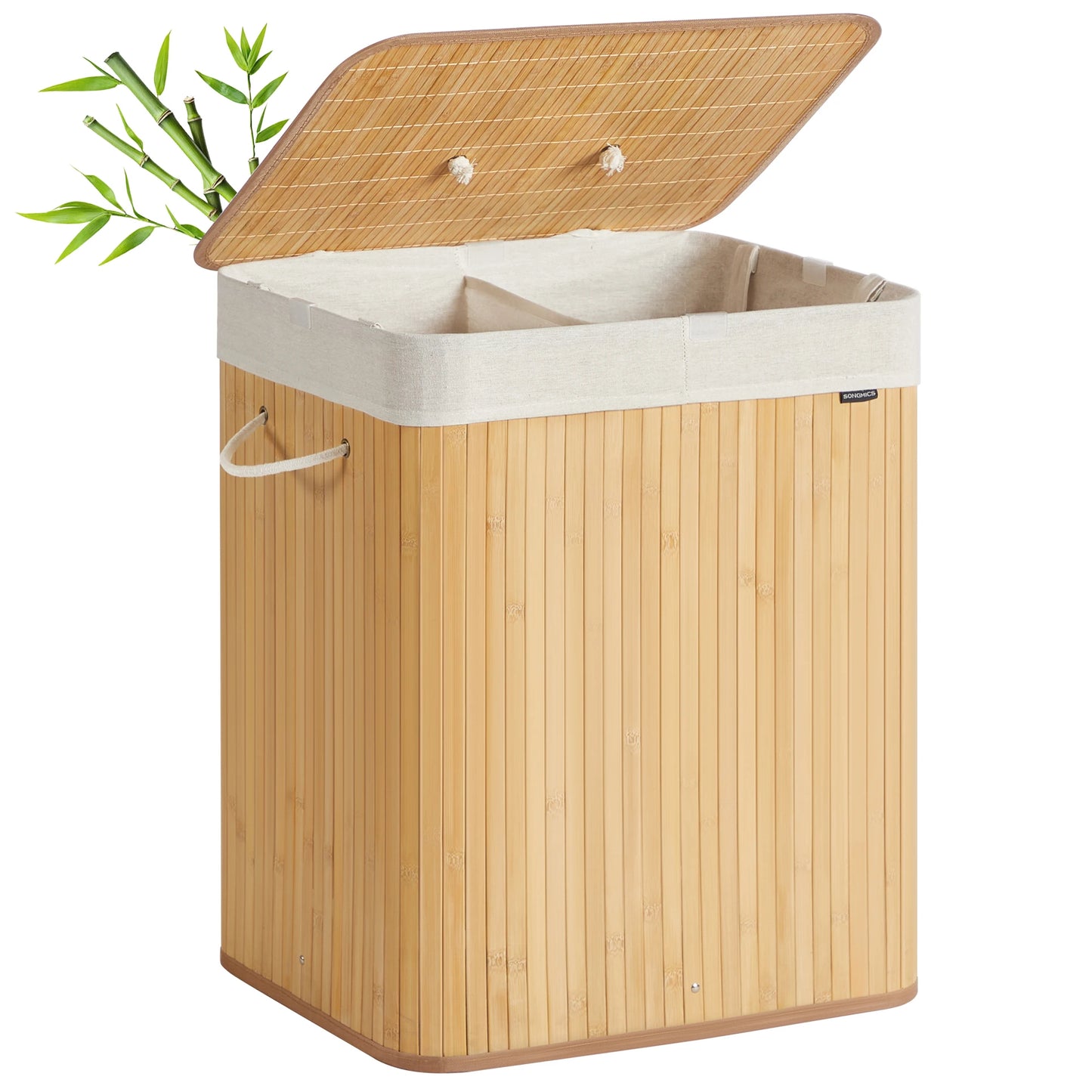 PANIER A LINGE 2 COMPARTIMENT | BambooFlex 120L