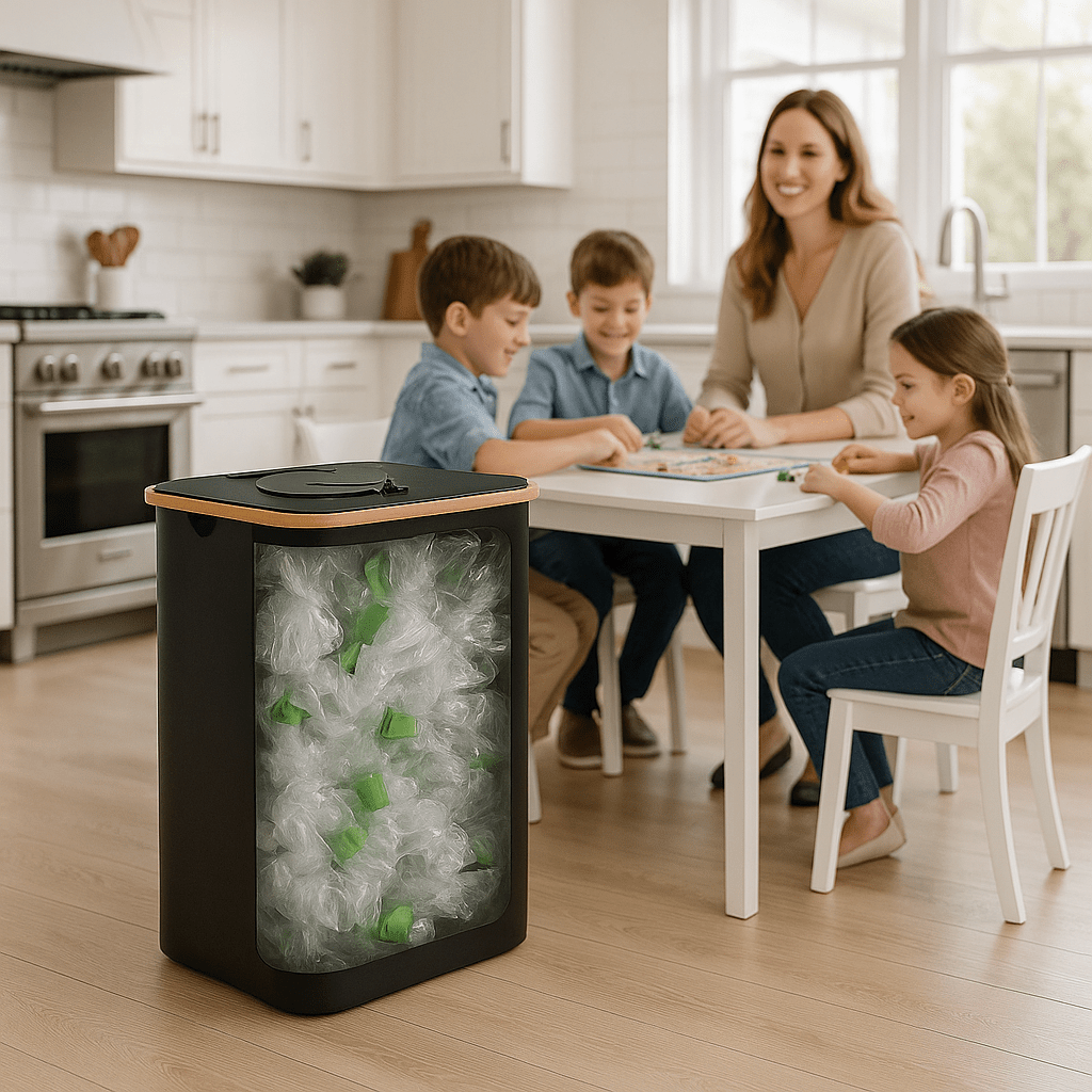 POUBELLE DE TRI SÉLECTIF 100L | Rangement intelligent Easytri - Home - shopping