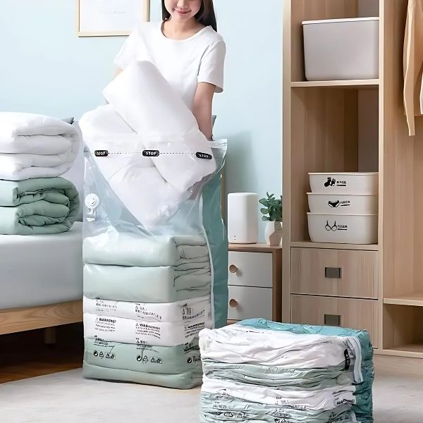 SAC DE RANGEMENT SOUS VIDE sans aspirateur | Rangement intelligent Cubic Space - Home - shopping