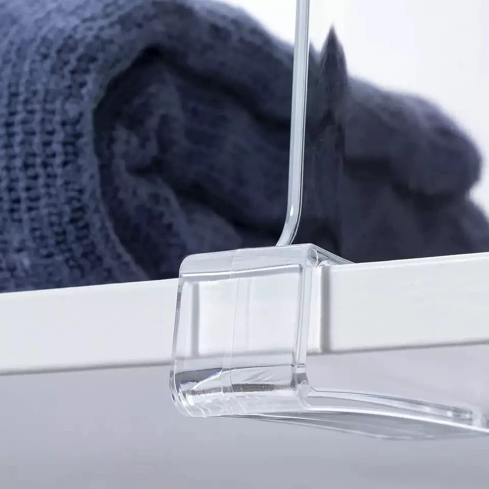 Supports d'étagère | séparateur universel Transparent - Home-shopping