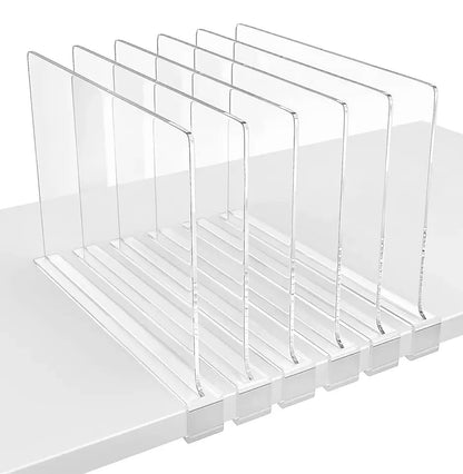 Supports d'étagère | séparateur universel Transparent - Home-shopping
